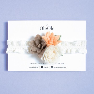 嬰兒頭帶 毛氈花 毛氈布 頭帶 兒童頭帶 寶寶 髮飾 髮帶 兒童頭飾