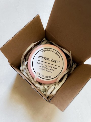 木質芳香調 | Woodsy & Fresh | 冬日松林 | 手工精油大豆蠟燭