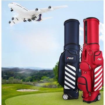 高爾夫球包航空包帶輪  硬殼專利可伸球帽 男女款帶滑輪 抗壓輕便