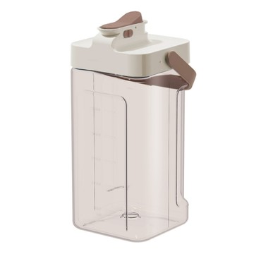 SORIL 可提兩用開關冷水壺 耐冷耐熱-20~100°C 可側放冰箱  棕色  3.5L  1個