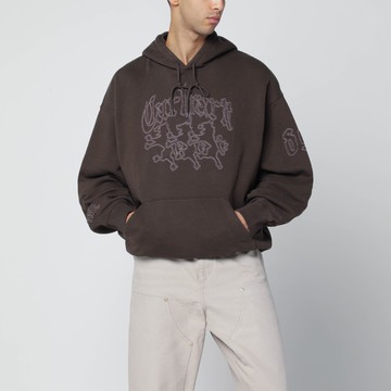 Hackwork hoodie in Vitola/Glassy Pink