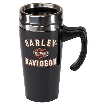 特別価格Harley-Davidson Travel Mug, Bar ＆ Shield Double-Wall Stainless Steel w Handle並行輸入