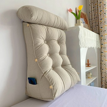 ??免運 可開發票 永光現代簡約床頭靠墊多功能床上背靠墊辦公室沙發三角靠背可拆洗
