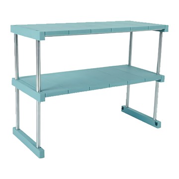 妃妃嚴選 廚房置物架 雙層  綠色  41 x 26 x 45cm  1組