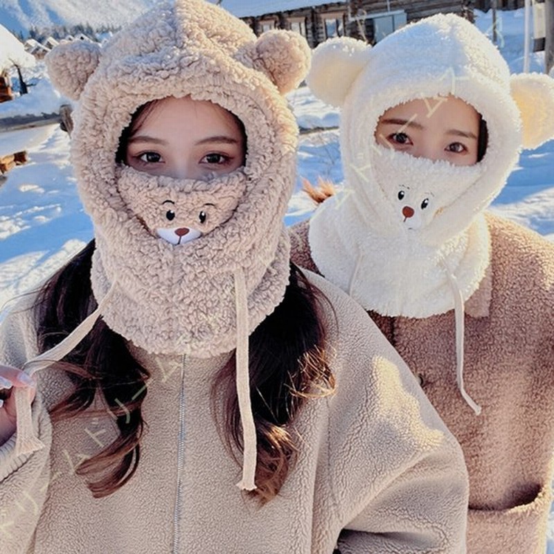 帽子 レディース 冬 暖かい モコモコ ファッション 雪 雨 風 防寒 耳あて キャップ 子供 熊 マフラー 可愛い ニット帽 ネックウォーマー 秋 自転車 ママハット 通販 Lineポイント最大0 5 Get Lineショッピング