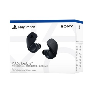 PlayStation SONY PS5原廠 PULSE Explore 真無線藍芽 耳塞式耳機 午夜黑 CFI-ZWE1G01(含適配器) AI雜訊抑制