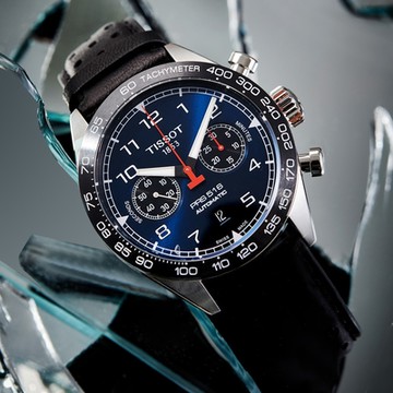 TISSOT天梭 官方授權 PRS516 經典跑車機械腕錶 新年禮物 推薦 送禮 45mm/T1316271604200