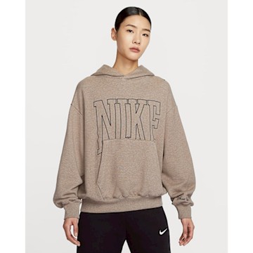 NIKE 耐吉 女 連帽上衣  - 咖啡色 AS W NSW STREET OOS PO HDY- HQ5888233