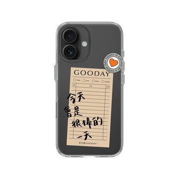 iPhone 16 Clear Case（相機按鈕） 透明 - 好日曆 GOODAY (星期安有限公司) - 好日子筆記(黑字款)