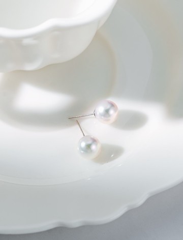 Akoya 18K金 耳釘款耳環