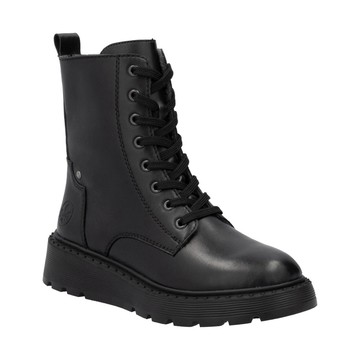 RIEKER BLACK CASUAL CLOSED LADIES MID HEIGHT BOOTS 黑色女款鞋子