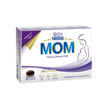雀巢 MOM 孕哺營養膠囊 維生素 礦物質 DHA  30顆  1盒