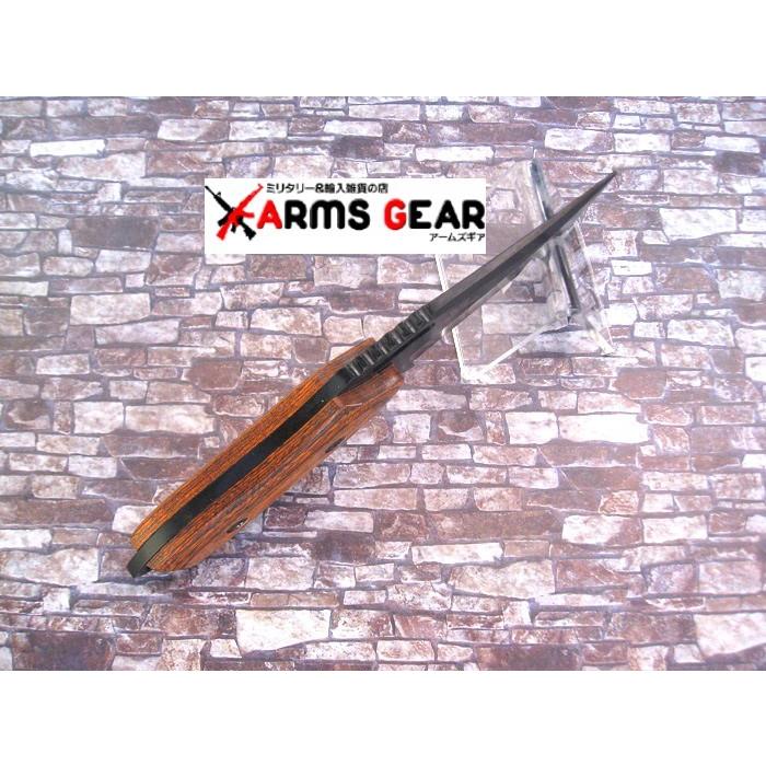 エルクリッジ ER562WD クリップポイント シースナイフ ステンレス鋼 パッカウッド ハンドル Elk Ridge Fixed Knife