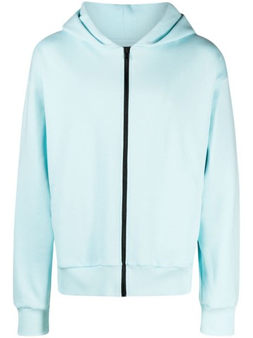 STYLAND - long-sleeve organic cotton hooded jacket - unisex - Organic Cotton - L - Blue