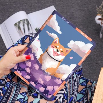 靈鷗適用ipad10代保護套10.9英寸Air4/5全包邊pro12.9柴犬ipad789電腦外殼mini4/5硅膠air1/2筆槽迷你123皮套