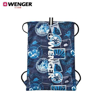 WENGER 威戈 FlowUp 束口後背袋 藍色海軍 610193