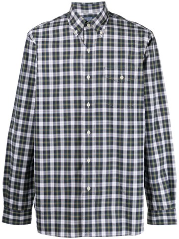 Polo Ralph Lauren - plaid-check pattern cotton shirt - men - Cotton - M - Green
