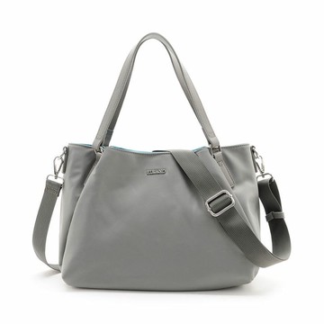 FIRANO- GRAY防水輕量尼龍內彩色手提包/灰