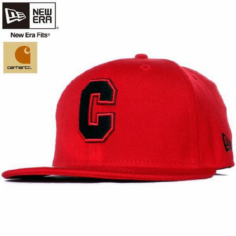 カーハート×ニューエラ 5950キャップ ツートンロゴ スカーレット ブラック ラディアントレッド Carhartt×New Era 59FIFTY  Cap Scarlet Black Radiant Red | LINEブランドカタログ