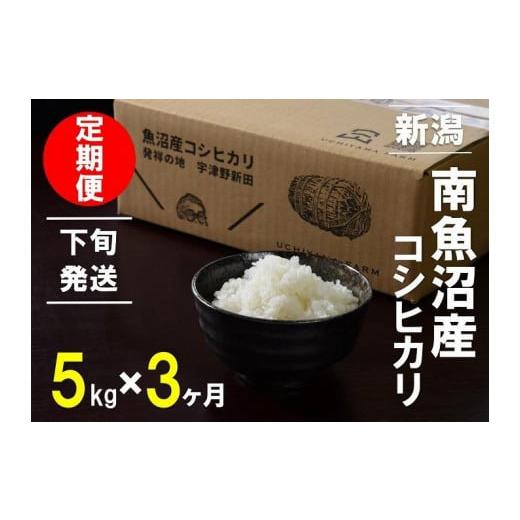 ふるさと納税 新潟県 南魚沼市 5kg×3ヶ月　南魚沼産コシヒカリ