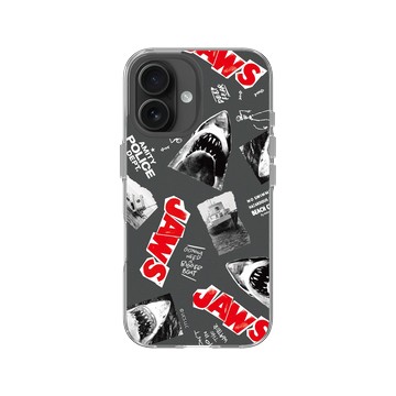 iPhone 16 Clear 透明 - Jaws - 大白鯊 - 紅色大白鯊