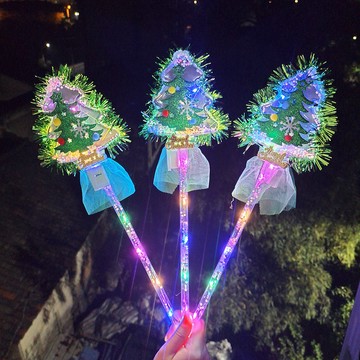 清倉🍑魔法棒 金絲聖誕樹發光棒 節日氣氛 閃光棒 聖誕節玩具 Christmas 發光棒 聖誕道具 節日道具