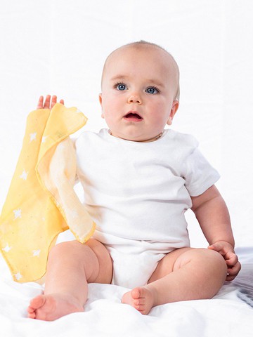 Organic B 有機比比 彌月禮嬰兒有機棉紗方巾(兩入)-日光小鳥