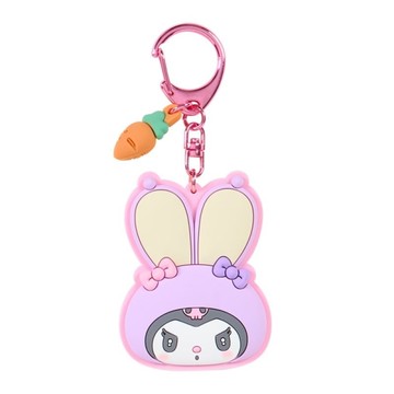 asdfkitty*庫洛米 胖耳朵兔子俱樂部 隨身鏡子鑰匙圈 吊飾 掛飾-日本正版商品