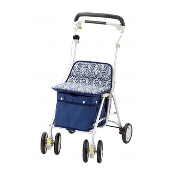 【海夫健康生活館】LZ withone Light mini 輕巧大容量 M 步行車 (藍花園)