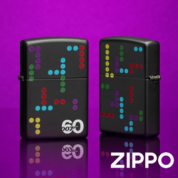 ZIPPO James Bond 007 60週年紀念(黑啞漆)防風打火機 60周年 贈專用油 骨灰玩家珍藏 48577