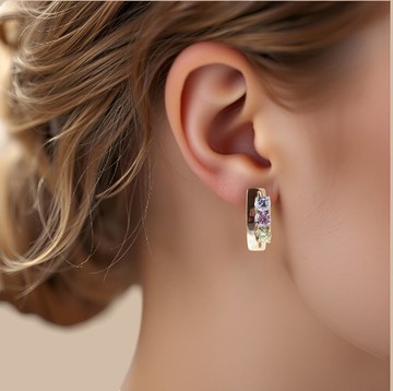 精美鍍金耳環珠寶禮物 RT49