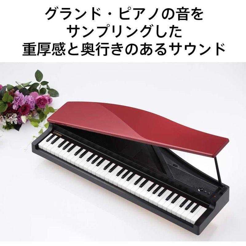 KORG MICROPIANO マイクロピアノ ミニ鍵盤61鍵 レッド 61曲のデモソング内蔵 自動演奏可能