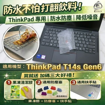 【Ezstick】Lenovo ThinkPad T14s Gen6 6代 TPU鍵盤膜｜奈米銀抗菌｜防水可水洗