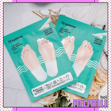 【mumu hoi】韓國F3 systems 足部去角質 海水浴場腳跟 後腳跟去角質足膜 足膜 後腳跟 足部保養 腳膜