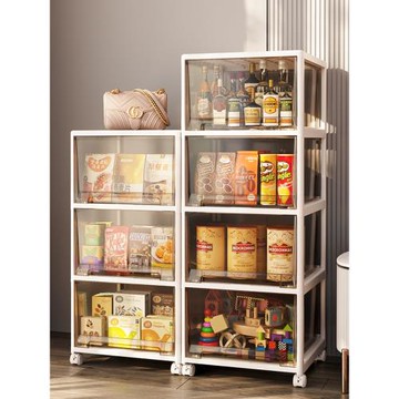 收納柜家用抽屜式客廳整理零食儲物柜子多層可移動衣服玩具置物箱