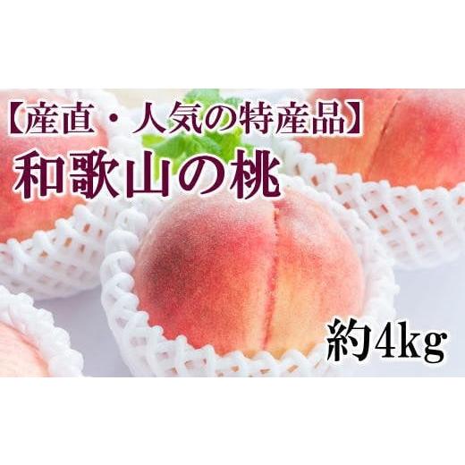 ふるさと納税 和歌山県 広川町 和歌山の桃　約4kg・秀選品※2024年6月下旬〜2024年8月上旬頃順次発送 ※北海道・沖縄・離島への配送不…