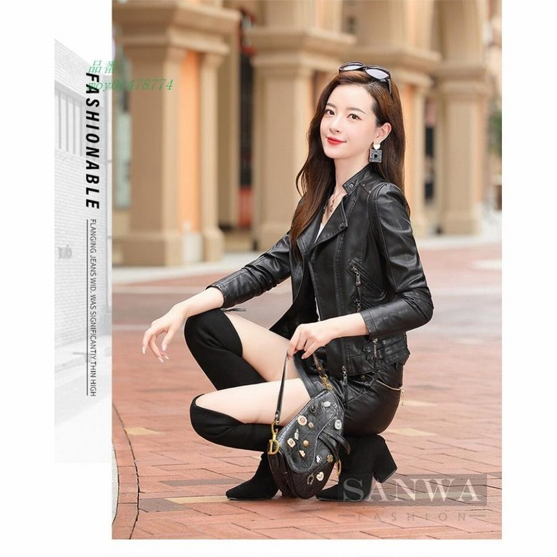 レディース革ジャン 本革 秋冬 レザージャケット ライダースジャケット おしゃれ 上品 シングル女性用 バイクウェア ビンテー 防寒防風 防寒 通販 Lineポイント最大0 5 Get Lineショッピング