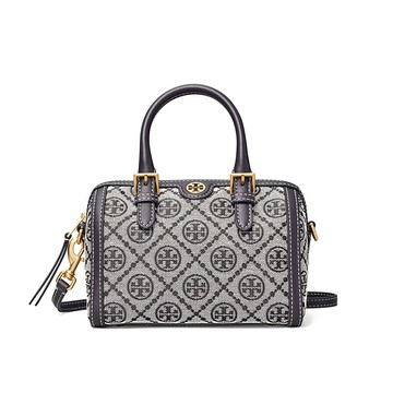 精選★TORY BURCH T MONOGRAM 提花迷你水桶包女士單肩包斜挎包 82939  (預購/藍色現貨) ~【夏日美包★菲尼斯 國際精品↘3折起】