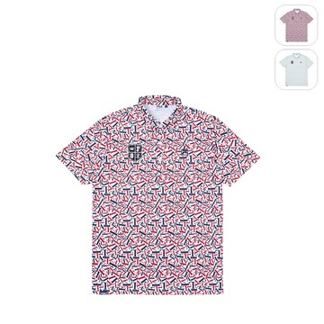 【FILA】男性 Golf 高爾夫 短袖POLO衫-紅色 1POZ-2804-RD