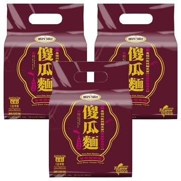 新宏 傻瓜麵 蔥香醋醋麵 辣  12包