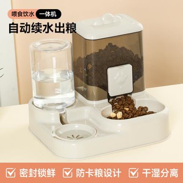 貓咪飲水機貓糧自動喂食器一體機喂水器貓喝水流動循環寵物飲水器