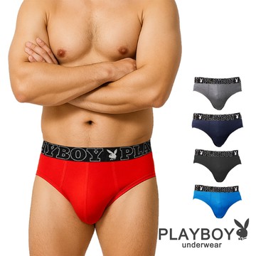 【PLAYBOY】兔頭LOGO立體剪裁三角褲