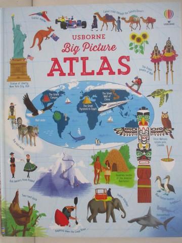 【書寶二手書T7／少年童書_RIC】Big Picture Atlas_Emily Bone ; Dan Taylor