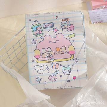 台灣出貨-卡通可愛pu活頁相冊少女三寸拍立得卡片收納冊追星專輯卡DIY卡冊