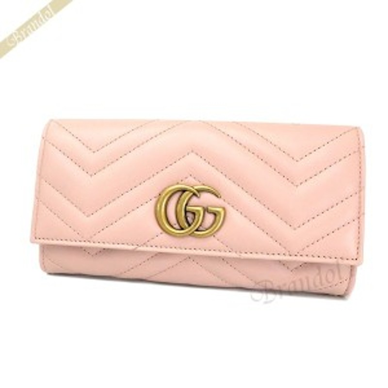 グッチ GUCCI レディース 長財布 GGマーモント レザー 小銭入れ付