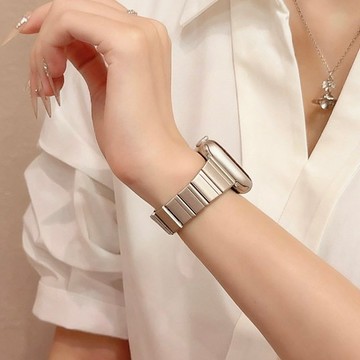 【隔日達】高級小蠻腰鋼帶 Apple Watch 11 S10 9 8 SE3 iwatch全系列 蘋果錶帶 金屬錶帶