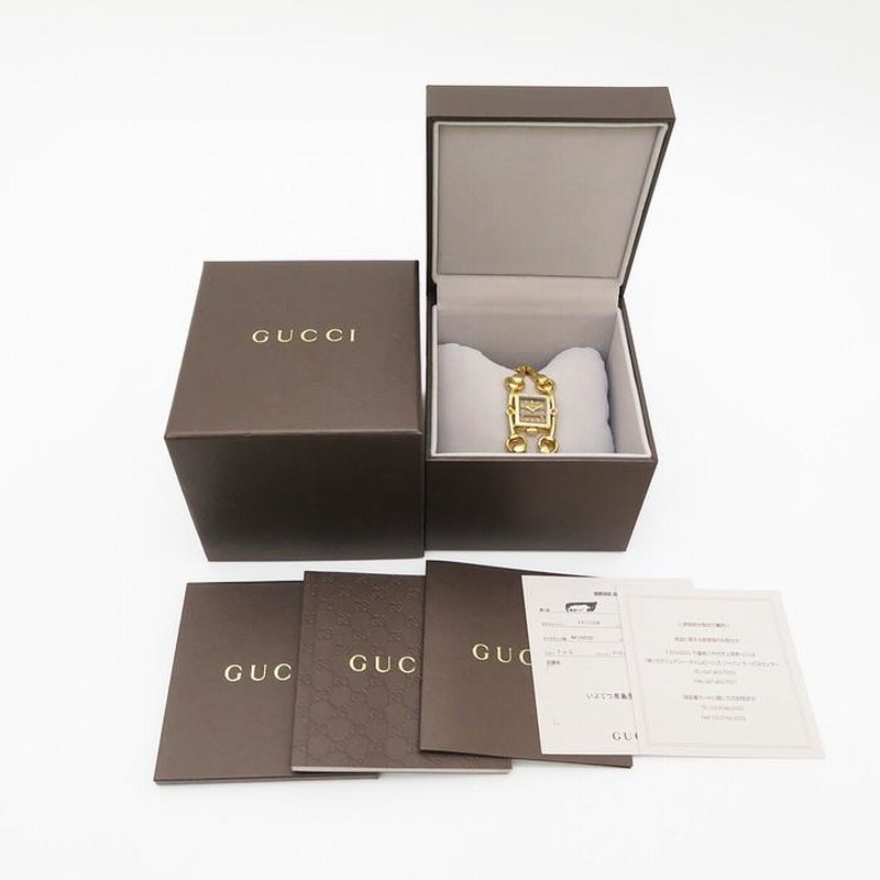 Gucci ゴールドクラシック時計 箱付き GUCCIゴールドクォーツ時計（電池切れ）箱付き - メルカリ