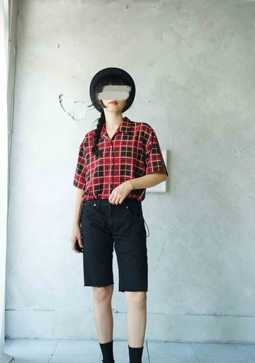 尋寶古著-Levis 511 skinny水洗黑中性五分牛仔褲w29