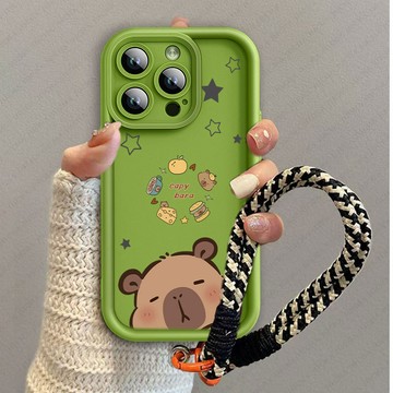 美食卡皮巴拉掛繩 Moto G86 G85 G84 G75 G60 G56 G55 G54 G53 G52 手機殼