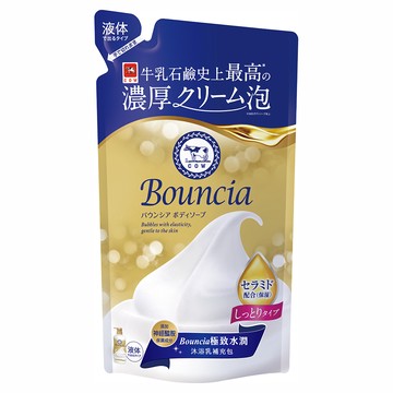 牛乳石鹼bouncia極致水潤沐浴乳補充包340ml